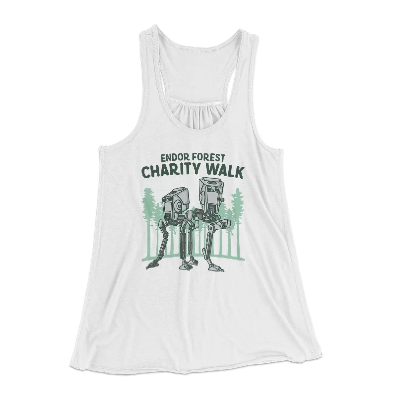 Endor Forest Charity Walk Women's Flowey Tank Top boho tank top