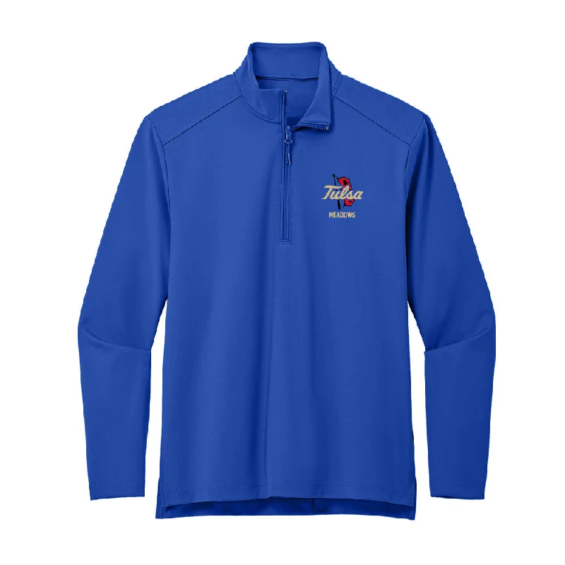 Tulsa - NCAA Women's Track & Field : Makayla Meadows - Premium Quarter Zip Jacket Notch Collar Jacket Peter Pan Collar Jacket Cowl Neck Jacket Tulsa - NCAA Women's Track & Field : Makayla Meadows - Premium Quarter Zip Jacket Notch Collar Jacket Peter Pan Collar Jacket Cowl Neck Jacket