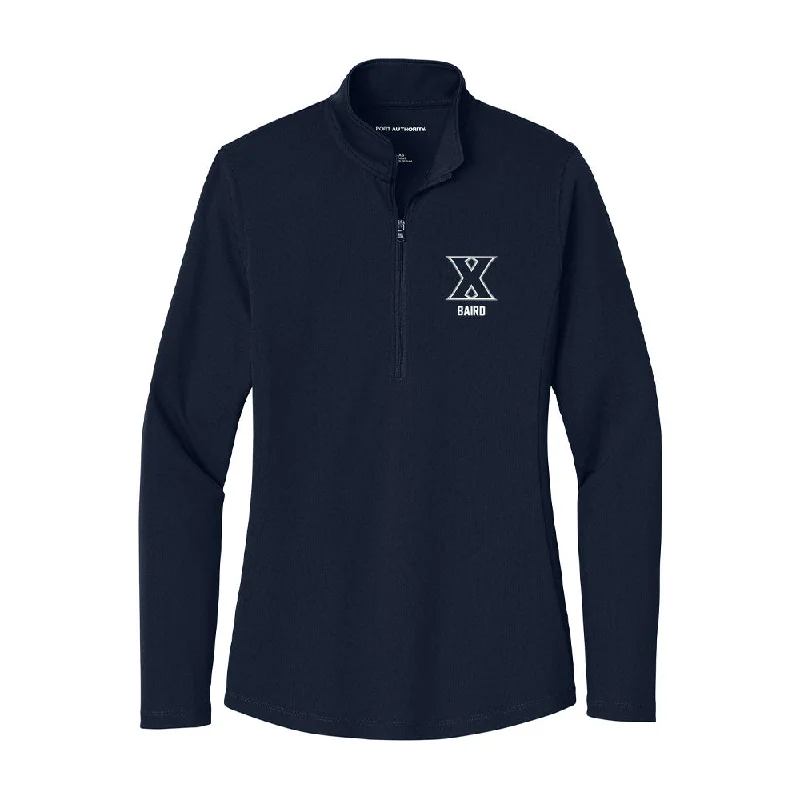 Xavier - NCAA Women's Track & Field : Brittany Baird - Women's Lightweight Quarter Zip Jacket Striped Jacket Polka Dot Jacket Floral Jacket Xavier - NCAA Women's Track & Field : Brittany Baird - Women's Lightweight Quarter Zip Jacket Striped Jacket Polka Dot Jacket Floral Jacket