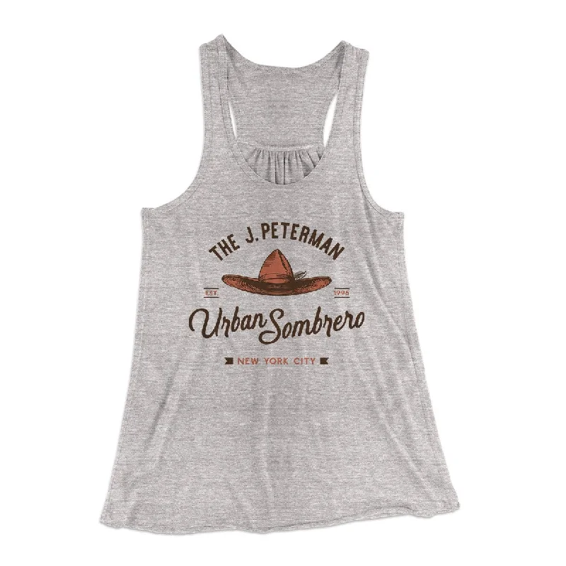 J. Peterman Urban Sombrero Women's Flowey Tank Top teal tank top