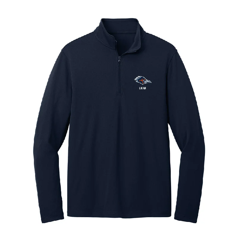 UTSA - NCAA Women's Track & Field : Brina Likar - Lightweight Quarter Zip Jacket Welt Pockets Slit Pockets Flap Pockets UTSA - NCAA Women's Track & Field : Brina Likar - Lightweight Quarter Zip Jacket Welt Pockets Slit Pockets Flap Pockets
