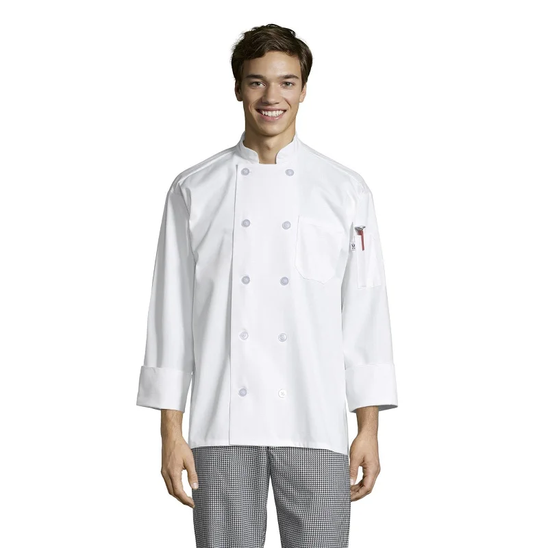 Chef Coat Long Sleeve - White Trench Raincoat Windbreaker