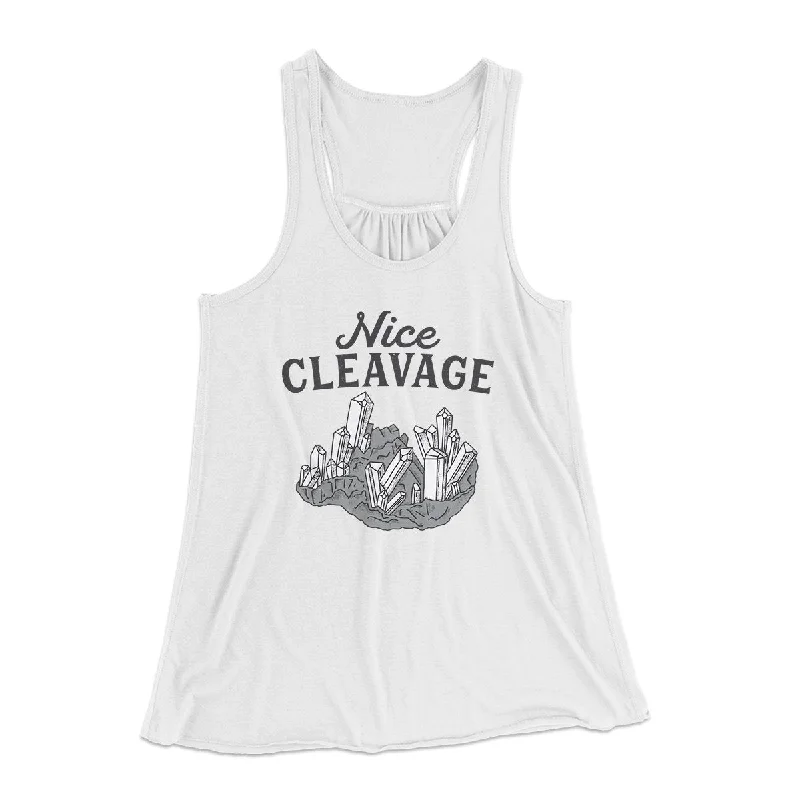 Nice Cleavage Women's Flowey Tank Top print tank top