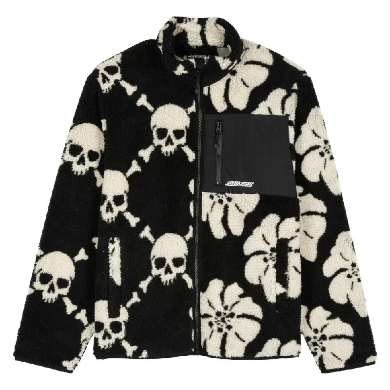 Santa Cruz Jacket Meyer Freestyle - Chalk / Black Corduroy Jacket Velvet Jacket Brocade Jacket