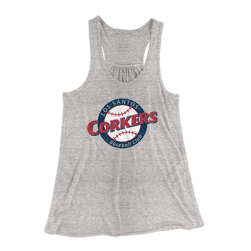 Los Santos Corkers Women's Flowey Racerback Tank Top crossback tank top