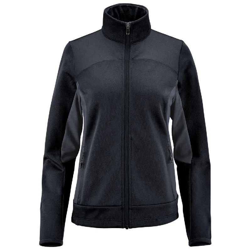 Stormtech Women's Midnight/Dusk Appaloosa Knit Jacket Zippered Front Buttoned Front Snap Front