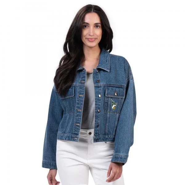 Edmonton Elks Ladies Victory Denim Jacket Quilted Jacket Puffer Jacket Insulated Jacket
