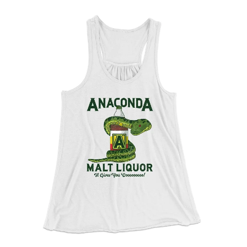 Anaconda Malt Liquor Women's Flowey Tank Top stretchy tank top