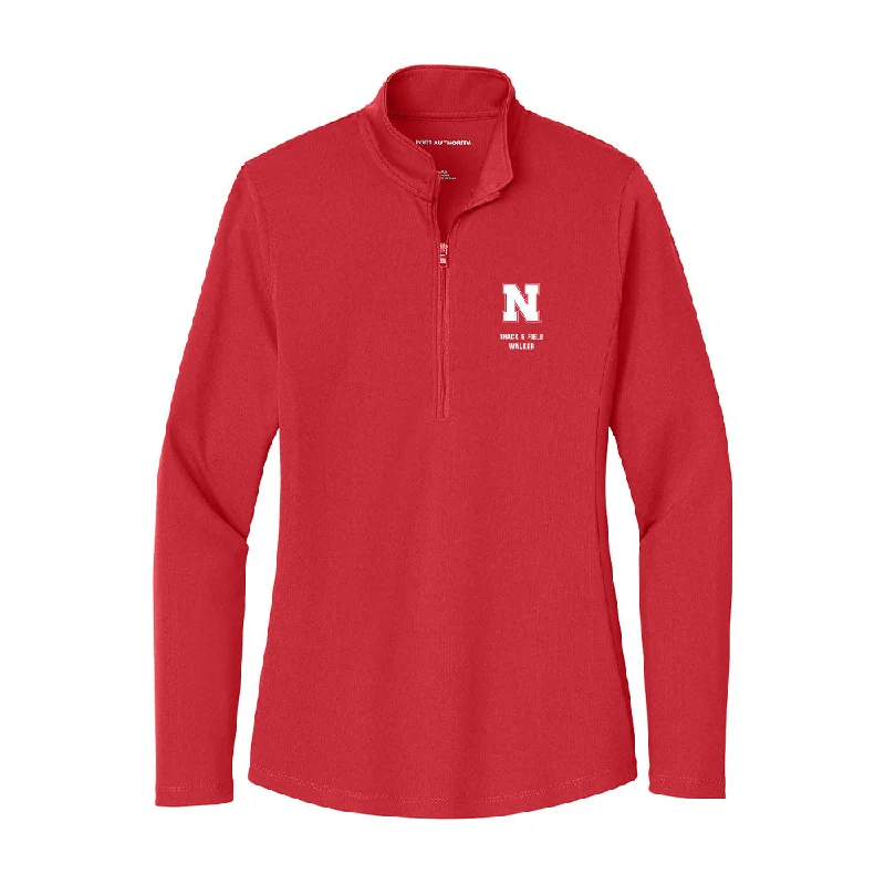Nebraska - NCAA Women's Track & Field (Outdoor) : Meghan Walker - Women's Lightweight Quarter Zip Jacket Jersey Jacket Tulle Jacket Batik Jacket Nebraska - NCAA Women's Track & Field (Outdoor) : Meghan Walker - Women's Lightweight Quarter Zip Jacket Jersey Jacket Tulle Jacket Batik Jacket