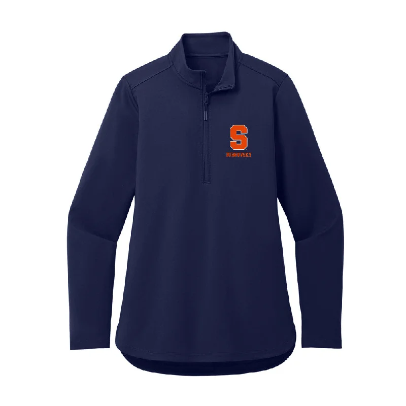Syracuse - NCAA Women's Track & Field : Maya Dubrovsky - Women's Premium Quarter Zip Jacket Jersey Jacket Tulle Jacket Batik Jacket Syracuse - NCAA Women's Track & Field : Maya Dubrovsky - Women's Premium Quarter Zip Jacket Jersey Jacket Tulle Jacket Batik Jacket