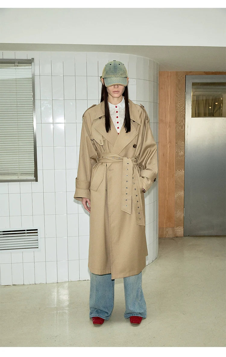 Classic Beige Trench Coat Trench Wool Cashmere