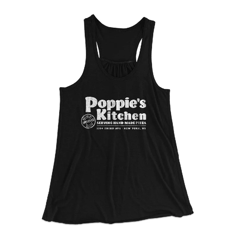 Poppies Kitchen Women's Flowey Racerback Tank Top basic tank top