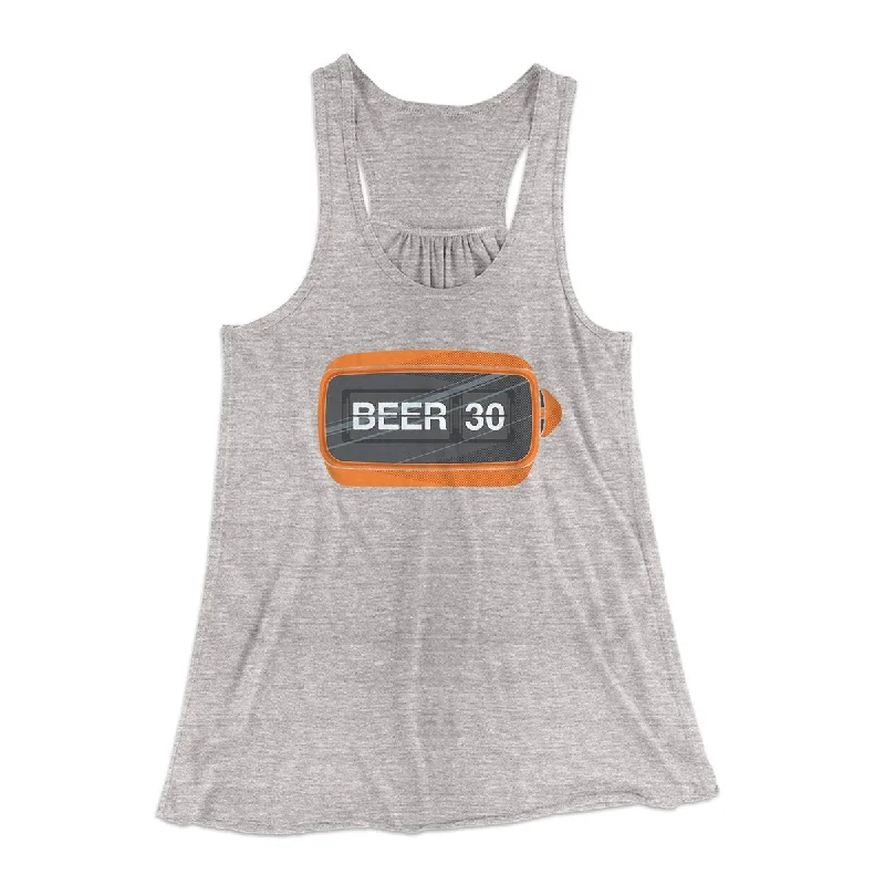 Beer:30 Women's Flowey Tank Top off shoulder tank