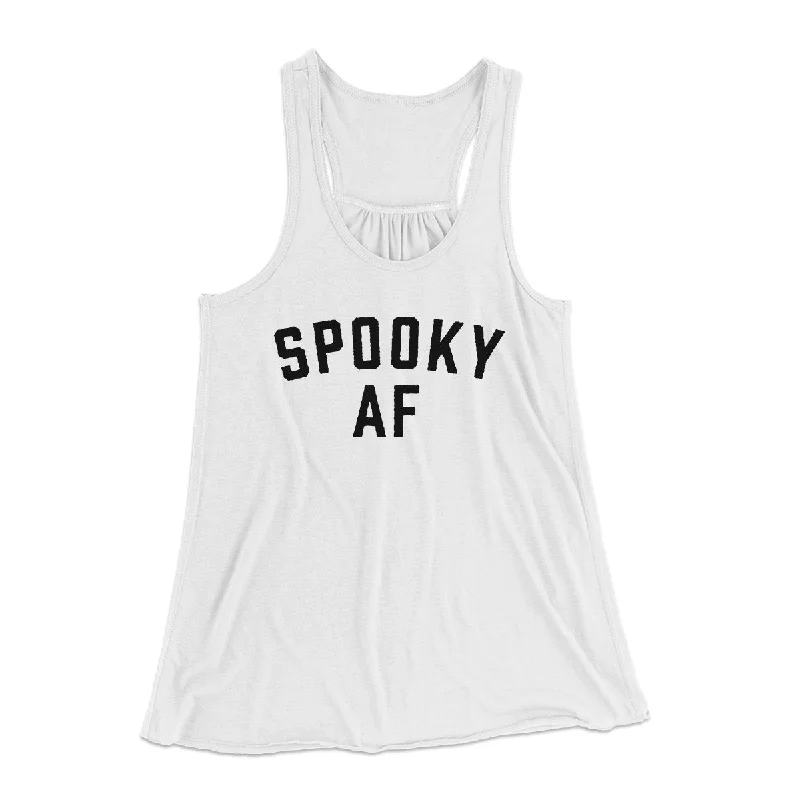 Spooky AF Women's Flowey Tank Top vintage tank top