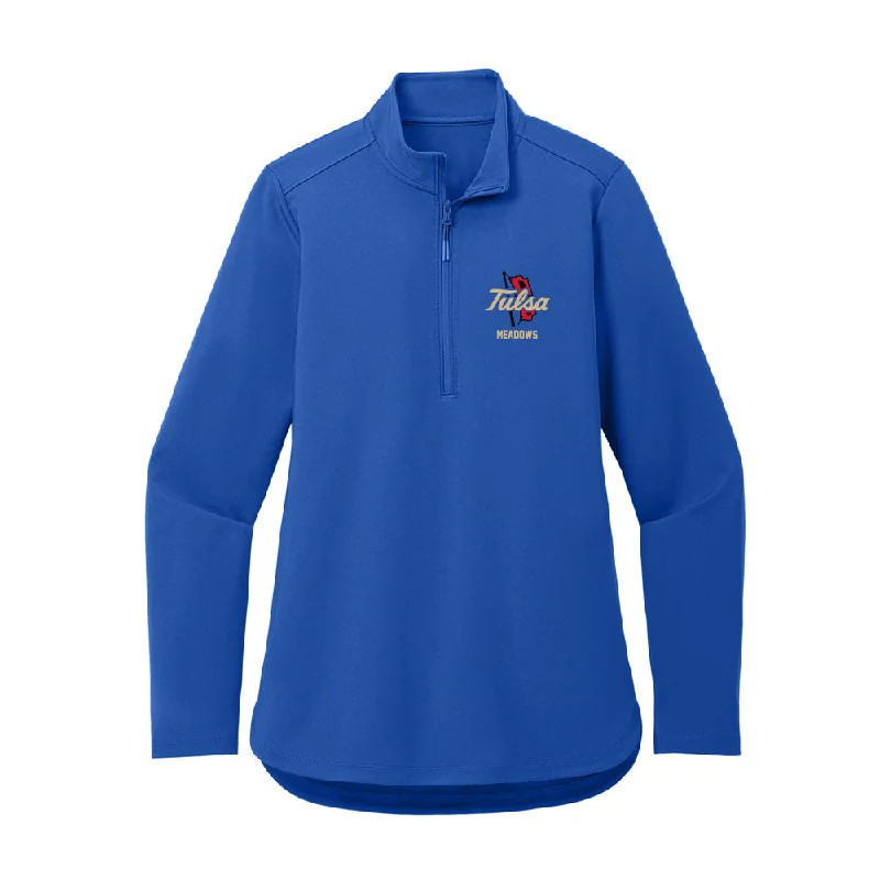 Tulsa - NCAA Women's Track & Field : Makayla Meadows - Women's Premium Quarter Zip Jacket Hooded Jacket Caped Jacket Shawl Collar Jacket Tulsa - NCAA Women's Track & Field : Makayla Meadows - Women's Premium Quarter Zip Jacket Hooded Jacket Caped Jacket Shawl Collar Jacket