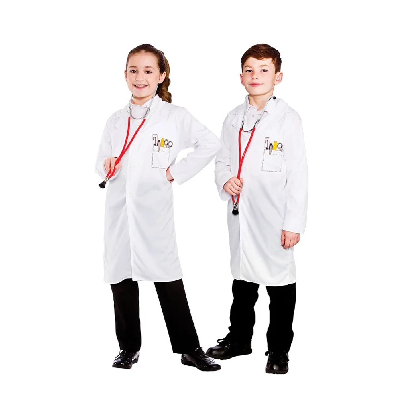 Doctor's Coat Child's Costume Satin Silk Chiffon