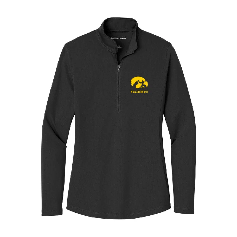 Iowa - NCAA Women's Track & Field : Chioma Nwachukwu - Women's Lightweight Quarter Zip Jacket Snapped Jacket Toggled Jacket Drawstring Jacket Iowa - NCAA Women's Track & Field : Chioma Nwachukwu - Women's Lightweight Quarter Zip Jacket Snapped Jacket Toggled Jacket Drawstring Jacket