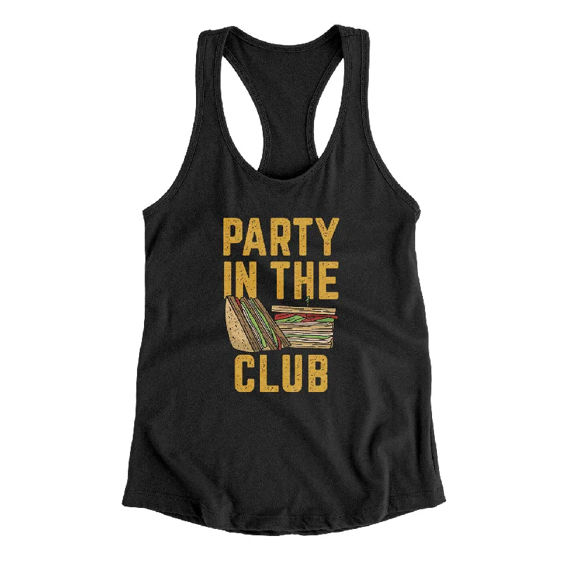 Party In The Club Women's Racerback Tank yoga tank top