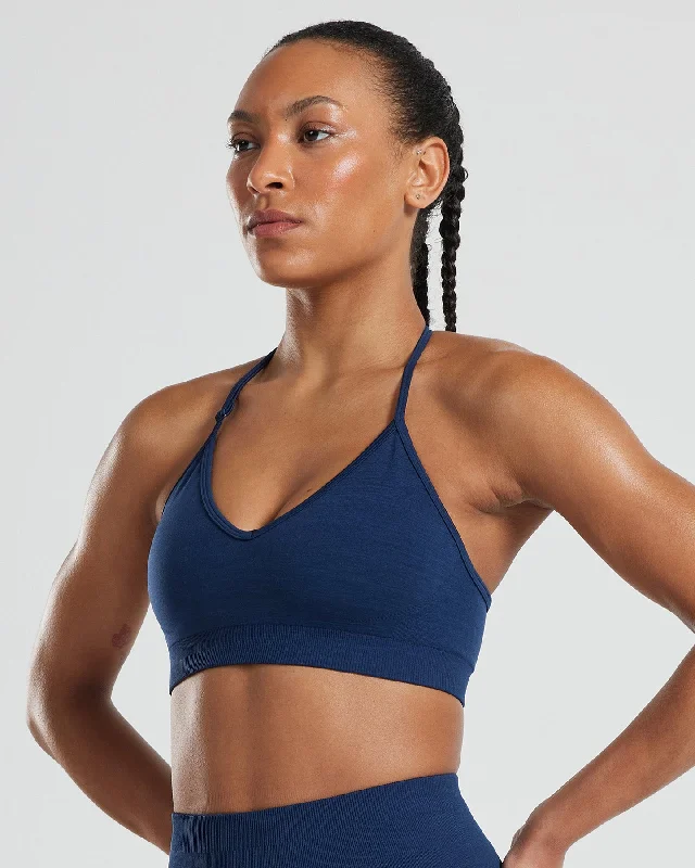 Define Seamless Halter Neck Bra | Sapphire Blue