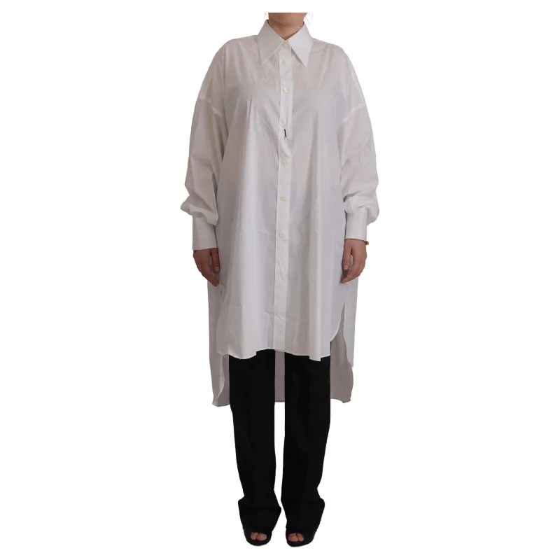 Dolce & Gabbana Elegant White Cotton Buttoned Shirt