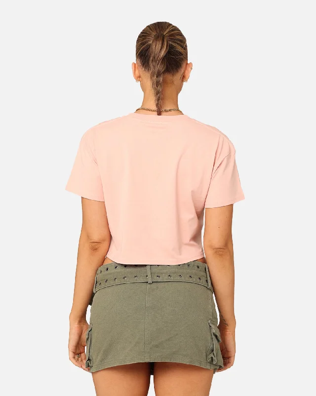 EN ES Women's Crop T-Shirt Pale Pink