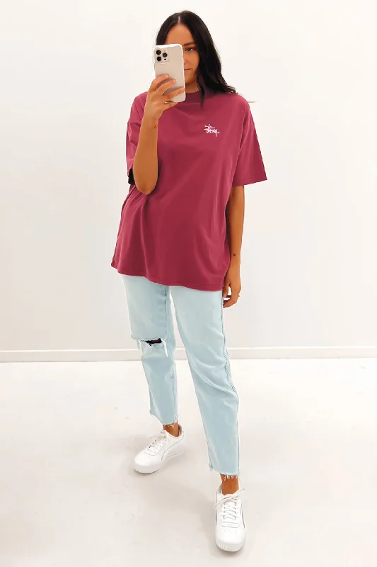 Graffiti Pigment Relaxed Tee Pigment Raspberry