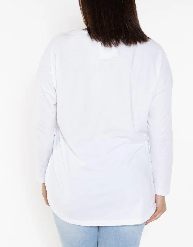 Society Long Sleeve Tee - White