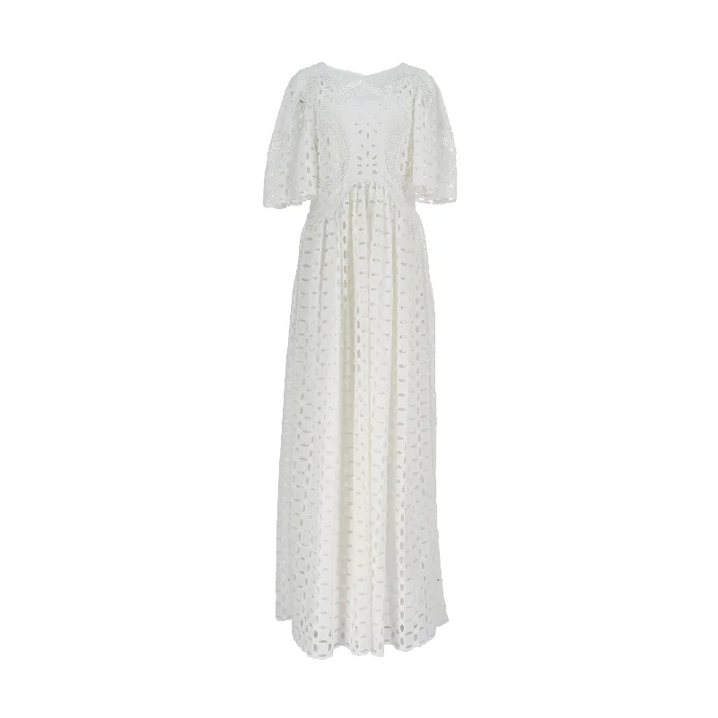Alberta Ferretti Women's Broderie Anglaise Dress