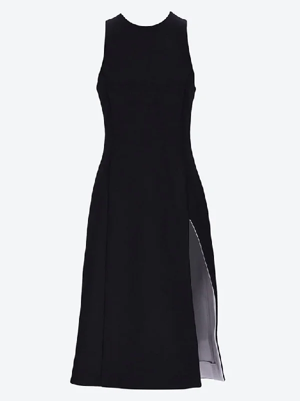 Slit fitted dress