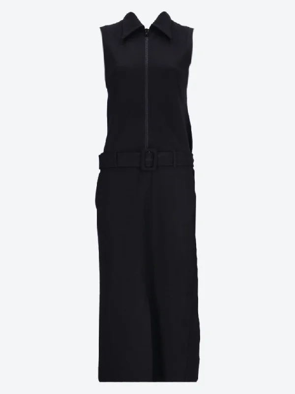 Belted zip dress