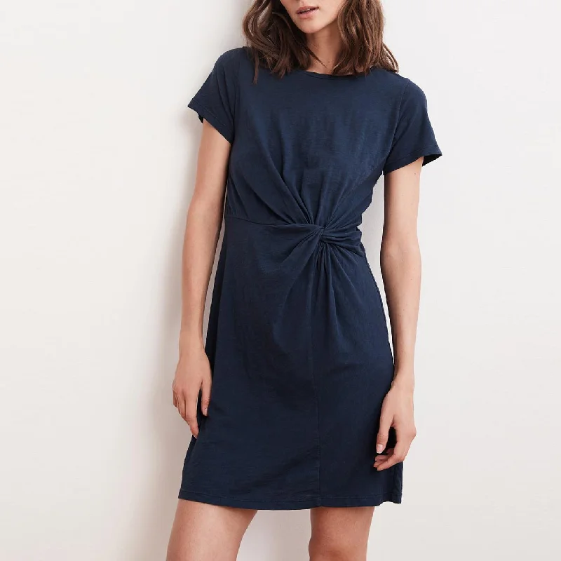 Briar Slub Knot Dress (Lagoon)