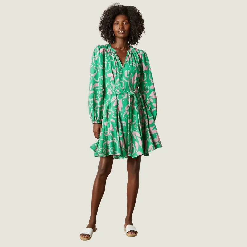 Kiki Printed Dress (Green)