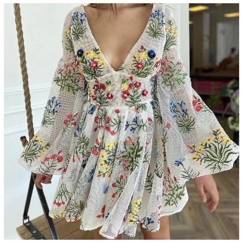 Lisba Luxury Embroidered Dress