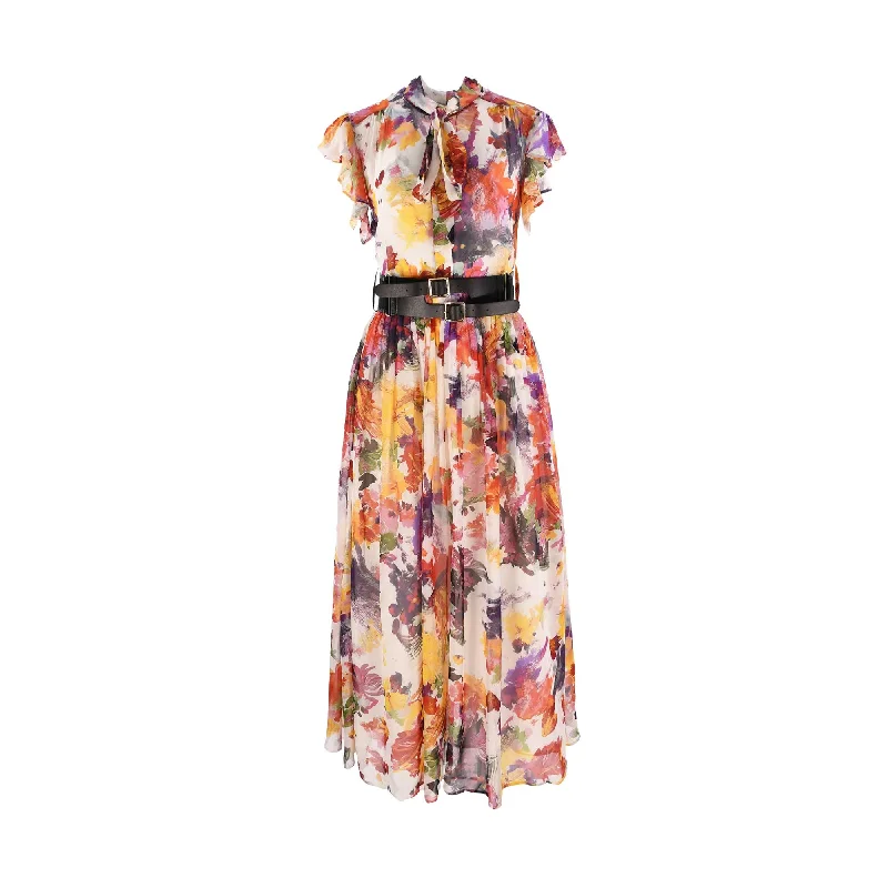 Leo Lin Women's  Poise Print Multicolor Dress For Women AW22