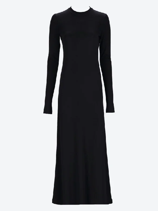 Long-sleeve jersey dress