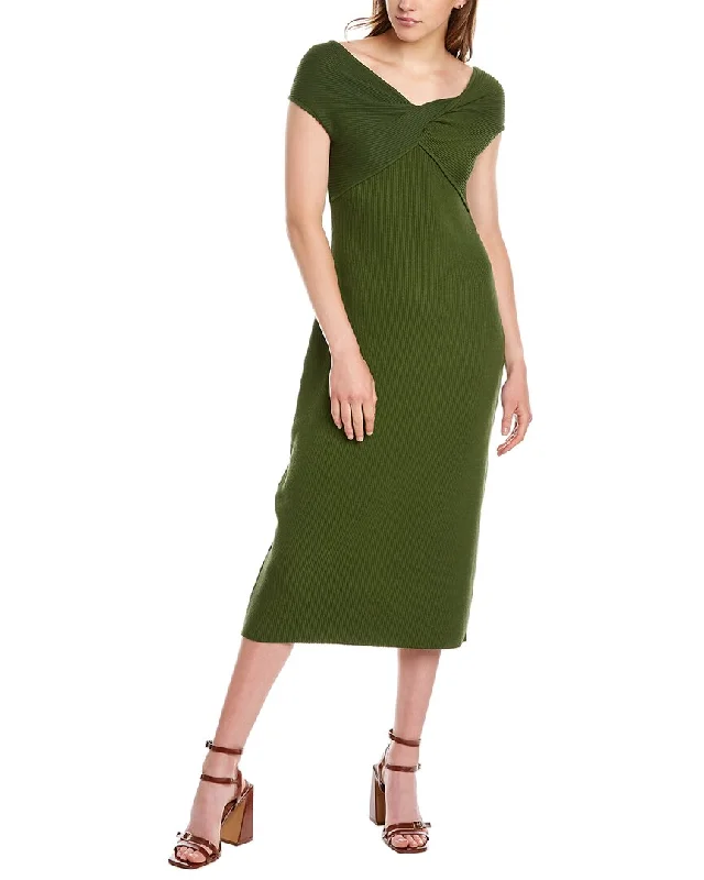 Vince Ribbed Twist Dress