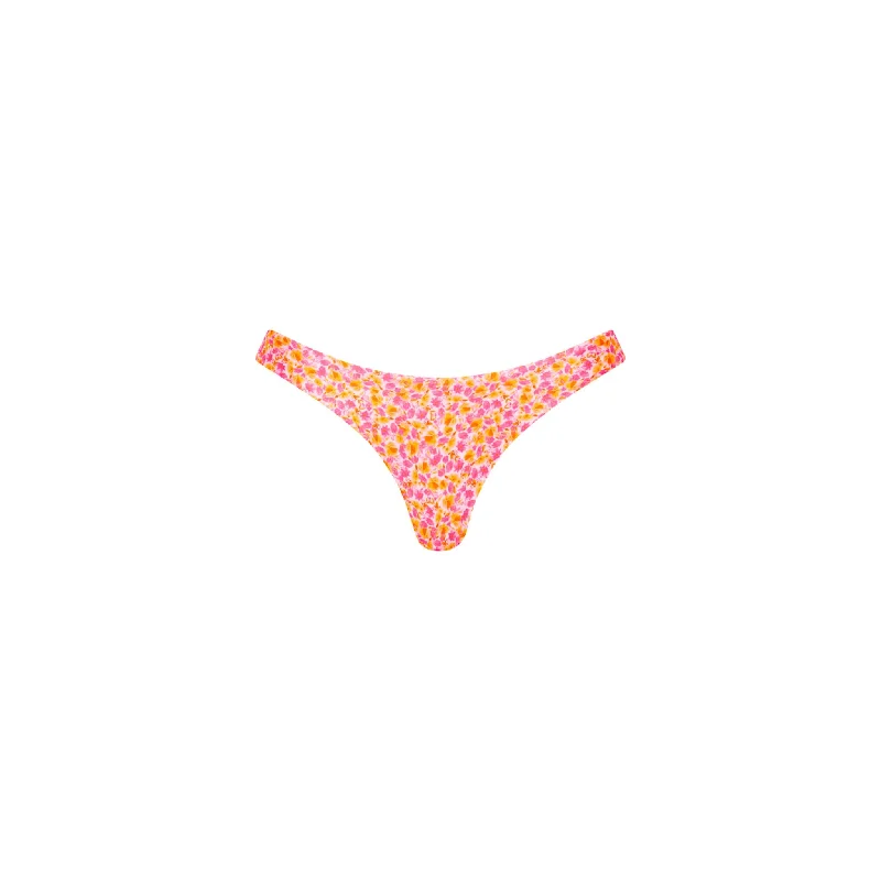 Minimal Full Coverage Bikini Bottom - Sherbet Shimmer One-shoulder bikini, Elegant, Chic, Summer style