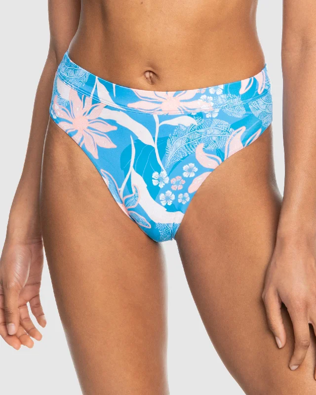 Womens Pt Roxy Love The Shorey Bikini Bottom Bikini with ruffle sleeves, Feminine, Trendy, Stylish