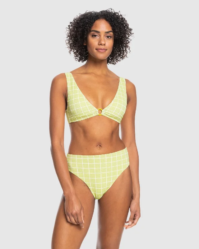 Womens Salty Shine Bikini Midw Hl Bikini Bottom Bikini with tassel trim, Fun, Sexy, Trendy