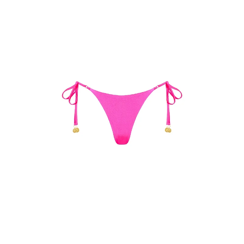 Thong Tie Side Bikini Bottom - Posh Pink Beach bikini set, Comfortable, Trendy, Sexy
