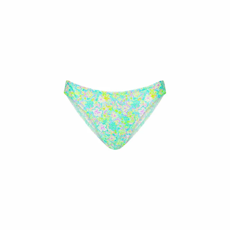 Vintage V Full Coverage Bikini Bottom - Hibiscus Fizz Bandeau bikini set, Strapless, Sexy, Comfortable